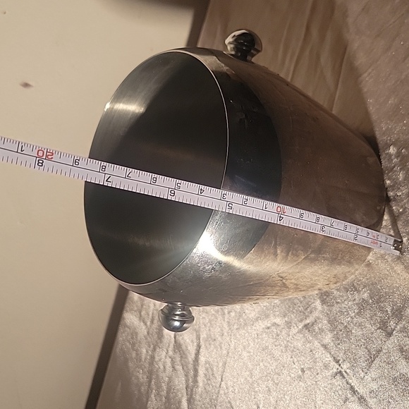 Towle Retro Stainless Steel Ice Bucket Silver Barware Wedding Gift - Picture 9 of 9